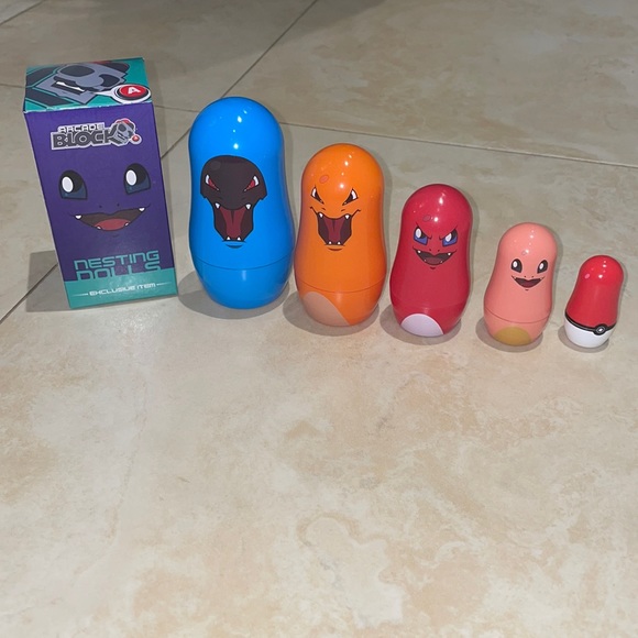 Pokémon Arcade Block Nesting Dolls - Picture 1 of 4
